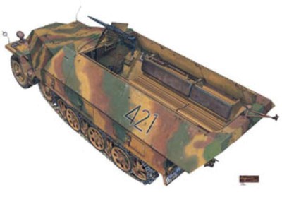 AFV Club German Schutzenpanzer SdKfz 251/1 Ausf D Halftrack -- 4716965350635
