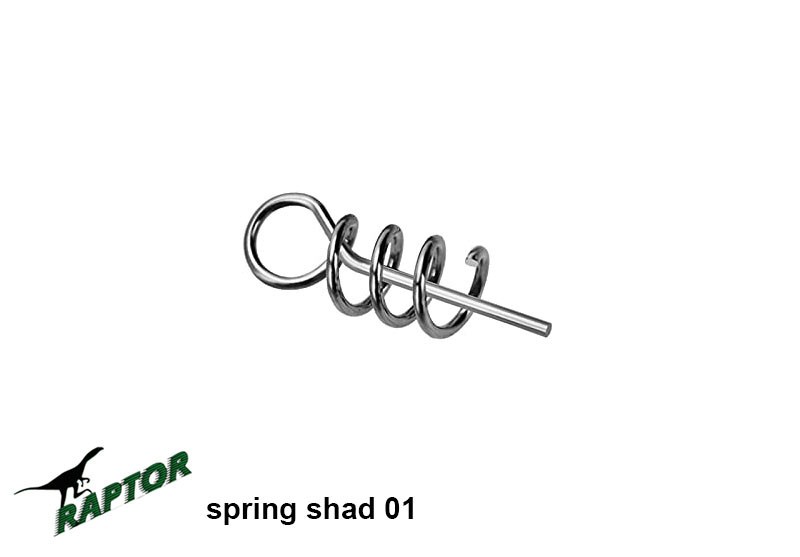 SPRING SHAD  SIZE 01 MEDIO  ATTACCO RAPIDO A VITE  X SILICONICI SPINNING  01212