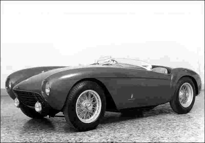 A4 Photo ferrari 1953 500 mondial spider