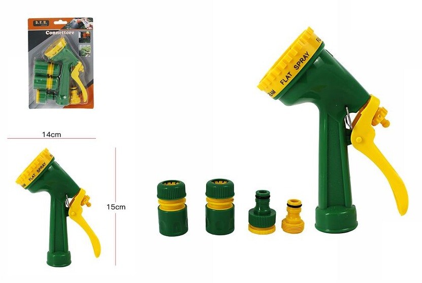 Pistola Bocchetta 7in1 + Connettori Irrigazione Pompa Acqua Giardino dfh