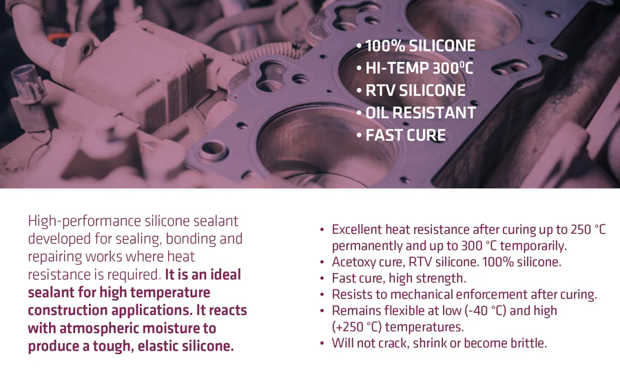 Kraken Bond Gasket Maker RTV Silicone Red - 10.1 fl oz   2 Pack