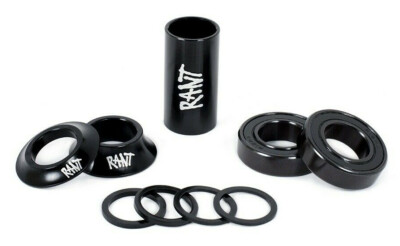 RANT MID BB BOTTOM BRACKET KIT 19mm BMX BIKE SHADOW SUBROSA CULT HARO S&M BLACK