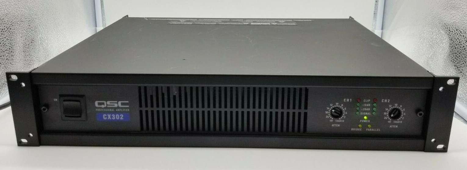 QSC CX302 200-Watt 2-Channel Direct Output Power Amplifier
