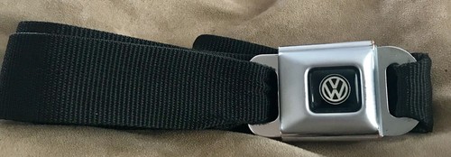 Authentic Black Volkswagen VW Logo Seat Belt Buckle Belt by BuckleDown Seatbelt