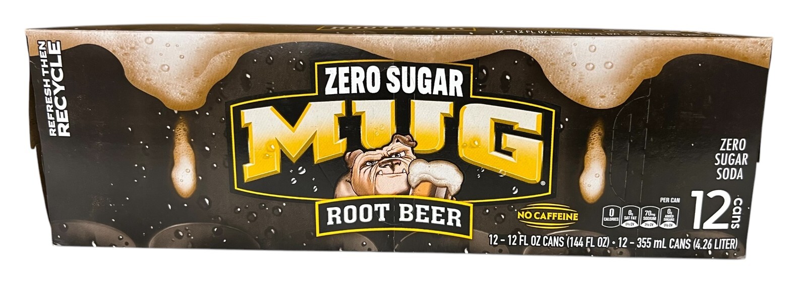 Mug Zero Sugar Caffeine Free Root Beer 12 pack | eBay