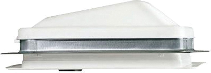 V2119-601-00 Ventadome V2119 Series Radius Corner Powered Ventilator 12V DC - White Lid, Polar White Screen