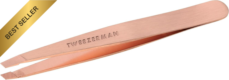 Stainless Steel Slant Tweezer (Rose Gold), 1 Count