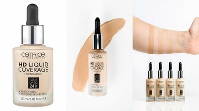 Catrice HD Liquid Foundation (010 Light Beige) - High & 010 Beige 