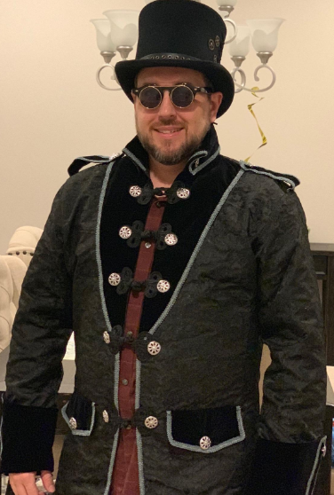 Different Touch Victorian Style 100% Wool 6" Tall Steampunk Top Hat Men's