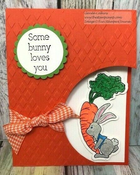 New FSJ Fun Stampers Journey LOVE BUNNY Rubber Stamp Set ~ Spring Easter Bunny