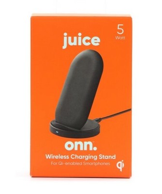 ONN. 5W WIRELESS CHARGING STATION STAND, BLACK