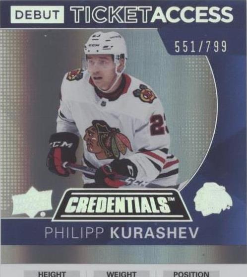 2021-22 Upper Deck Credentials - Philipp Kurashev #128