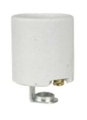 KEYLESS Medium Base E26~ w/1/4 IPS ~Hickey  PORCELAIN Socket ~ ADL D82