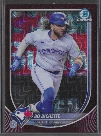 2025 Bowman Chrome #92 Bo Bichette Burgundy Mojo /275