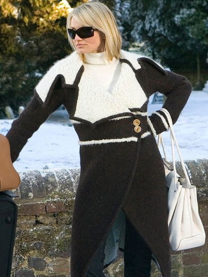 Cameron Diaz Street Style The Holiday Brown Wool Trench Coat