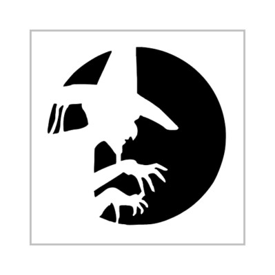 Wicked Witch Moon Stencil 4 Inch Halloween Holiday Miniature Design Sheet MIN145