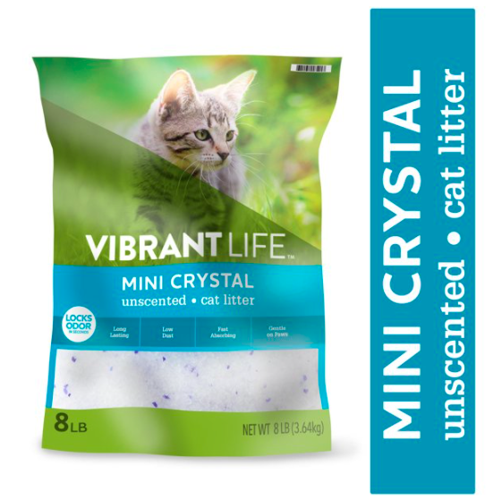 Vibrant Life Mini Crystal Unscented Cat Litter, ...