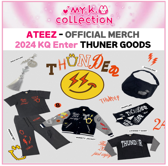 ATEEZ Thunder Merch MD 2024 ver. Tour Merchandise KQ Enter ATEEZ Thunder Merch MD 2024 ver. Tour Merchandise KQ Enter