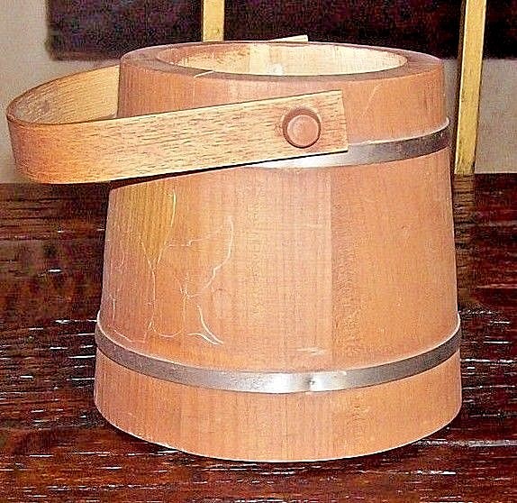 BASKETVILLE PUTNEY VERMONT SMALL SIZE FIRKIN w/TOP HANDLE EXCELLENT CONDITION