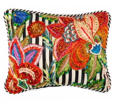Mackenzie Childs Jaipur Stripe Lumbar Pillow 