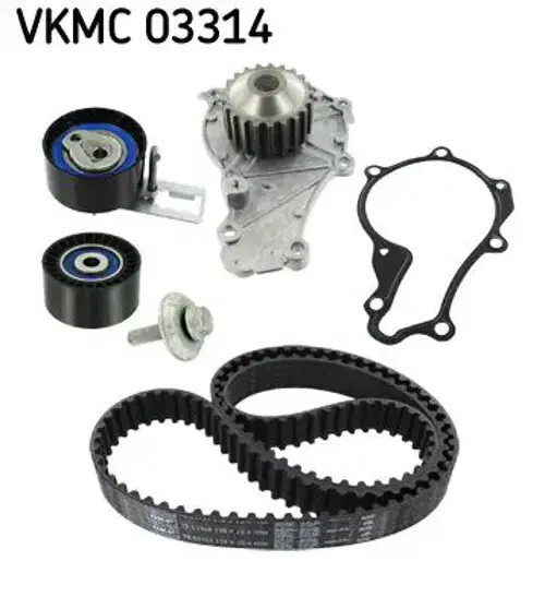 Kit De Distribution + Pompe Ã  Eau Vkmc 03314 Skf Pour CitroÃN Peugeot Ford Ds