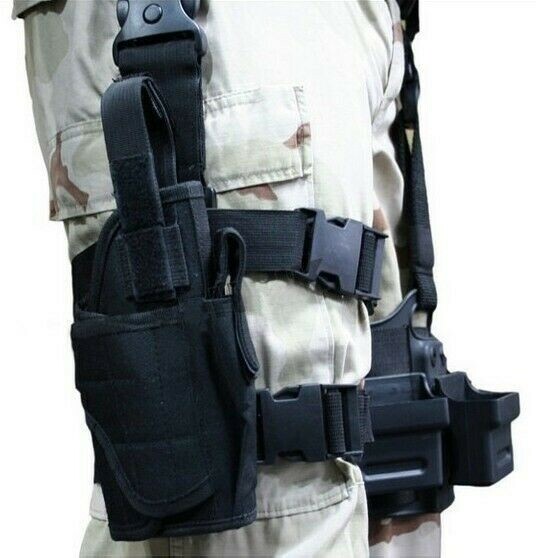 Tactical Leg Holster Pouch Military Hunting Outdoors for Airsoft Pistol Gun
