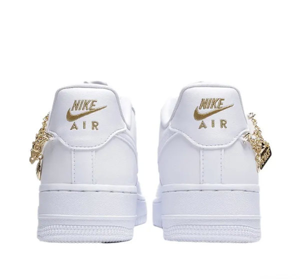NIKE NIKE AIR FORCE 1 07 LX W LUCKY CHARMS WHITE GOLD CHAIN DD1525-100 MEN'S SHOES
