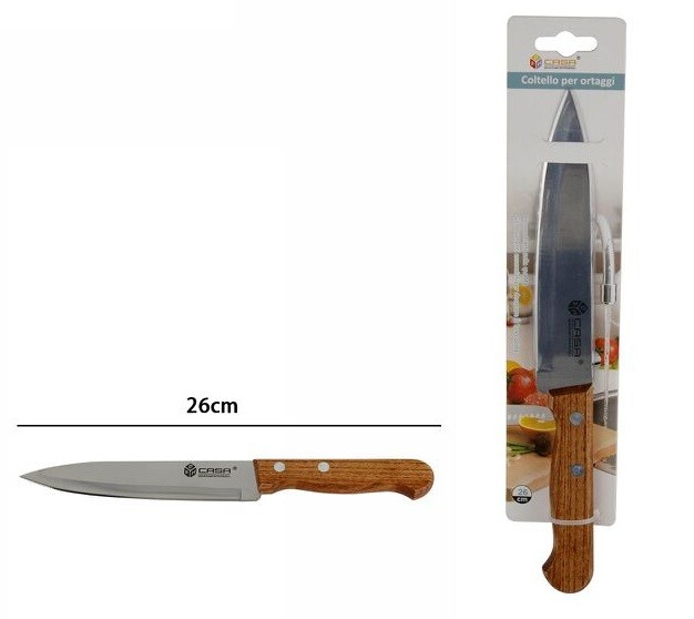 Coltello Per Ortaggi Taglio Cucina Acciaio Manico Legno dfh