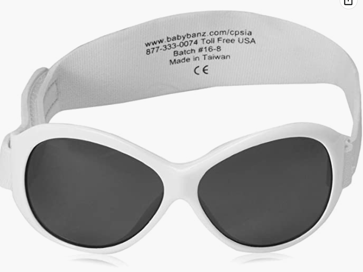 Baby Banz Retro Banz | Oval | White | NEW | 100% UV Protection