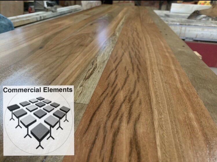 1500 X 750 Spotted Gum Timber Benchtop Building Materials