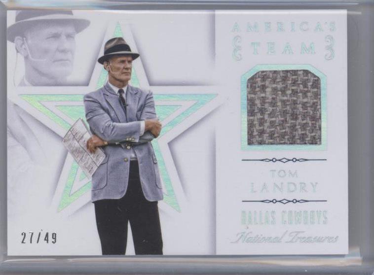 Panini National Treasures Tom Landry 2015 #AT-TL