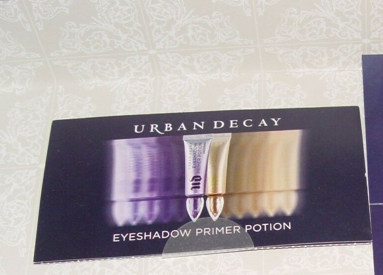 Urban Decay Eyeshadow Primer Potion Original & Sin Sample Card