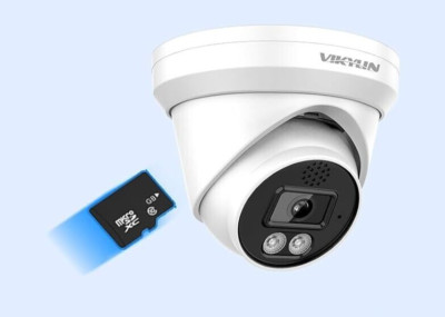 4K 8MP PoE IP Camera AI Human Vehicle Detection MicroSD 256GB 2-Way Talk Cam