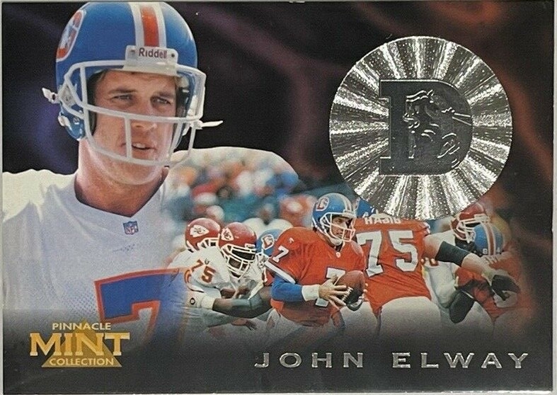 1996 Pinnacle Mint Collection Silver John Elway #2 Football