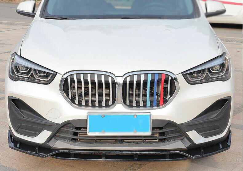 For BMW X1 F48 16-22 Sport Carbon Fiber Front Bumper Lip Spoiler