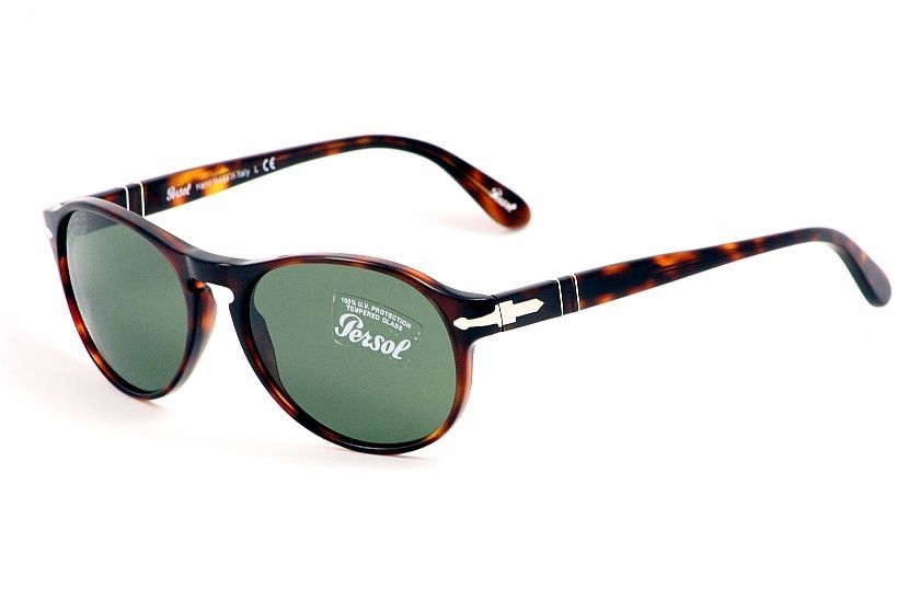 Очки солнцезащитные мужские Persol круглые пластиковые