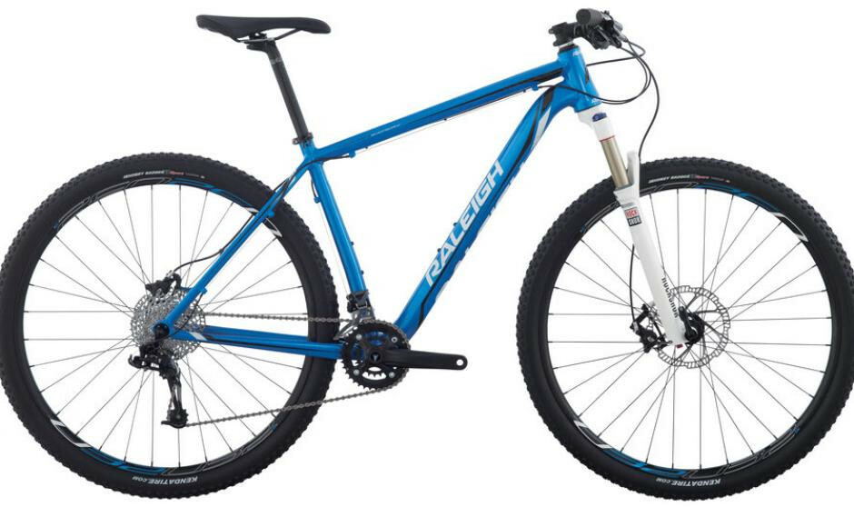 Raleigh Tekoa Expert Aluminum Hardtail Mountain Bike Rockshox SRAM Blue White