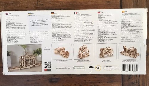 New UGEARS Tram on Rails Mechanical Wooden Model 3D Puzzle Series 70