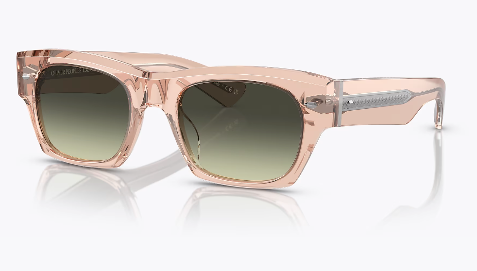 Pre-owned Oliver Peoples Kasdan Ov5514su 1758bh Champagne Quartz/g-15 Gradient Sunglasses