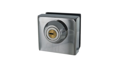 CRL 03P38 Chrome Deluxe Slip-On Showcase Lock for 3/8'' Glass