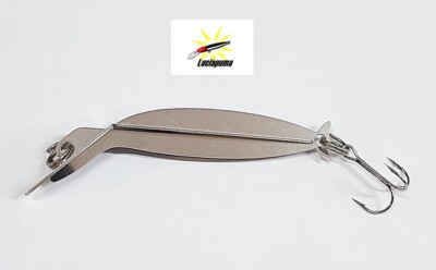 LUCIAPUMA ARTIFICIALE TROTA MOD 5 1A  5 GR  COLORE INOX 1 ANCORETTA SPINNING