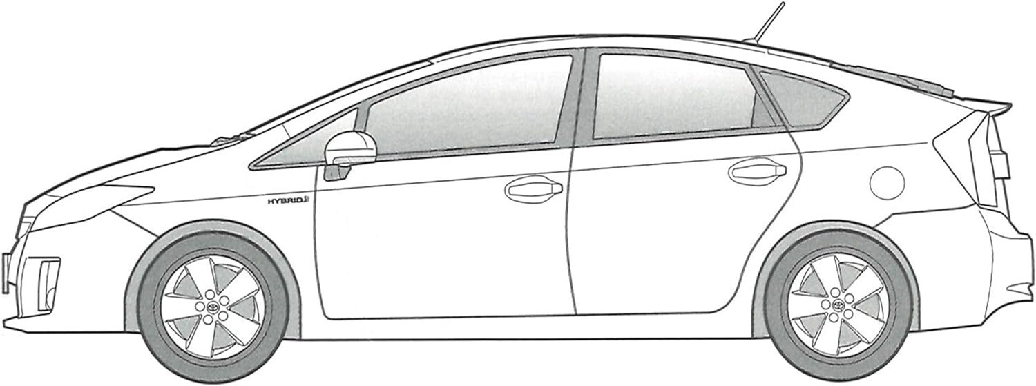 jzs100 トヨタ PRIUS 1/30 ダイキャスト製　非売品2台 FUJIMI 1/24 Inch Up Series No.284 TOYOTA PRIUS (ZVW30)G