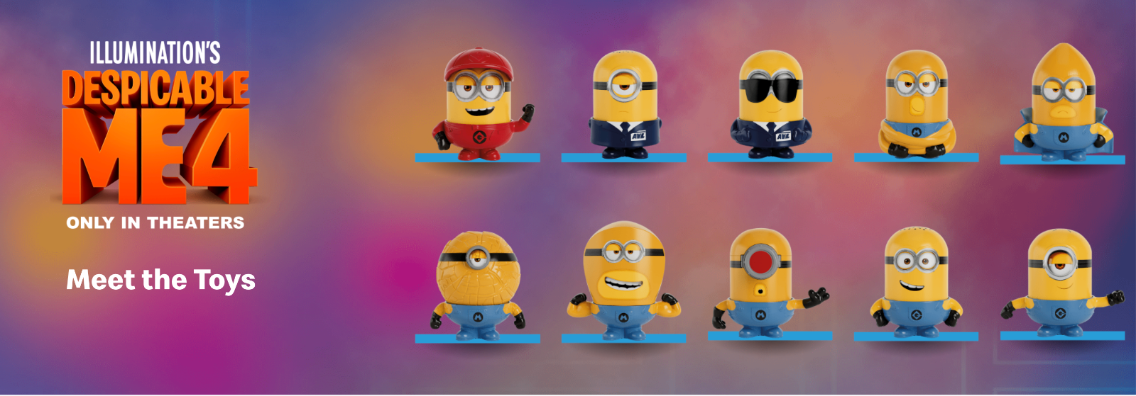 2024 McDONALD'S Despicable Me 4 Dreamworks Minions HAPPY MEAL TOYS Or Set