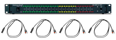 American Audio ADJ DB DISPLAY MKII 19'' 5V LED Db Level Display & Amp Rack+Cables