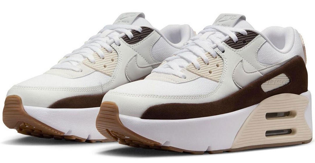 NIKE★WMNS AIR MAX 90 LV8★WHITE/BAROQUE BROWN WMNS) Nike Air Max 90 LV8 'White Baroque Brown' FD4328-102