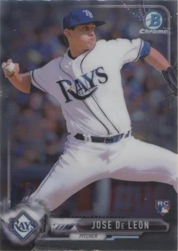 2017 Topps Bowman Chrome Jose De Leon Rookie Auto Refractors /499 