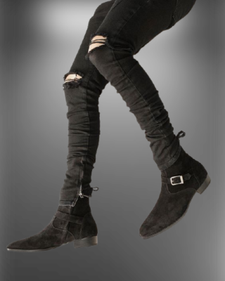 Pointed toe boots mens sale
