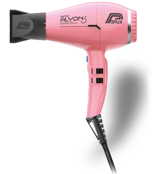 Parlux Alyon Air Ionizer Tech Professional Hair Dryer Made in Italy  | Pink