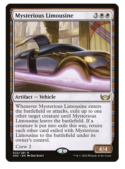 NM Mysterious Limousine, MTG, Streets of New Capenna, Magic