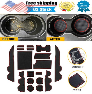 For Toyota Tacoma Liner Accessories 2016-2022 Cup Coaster Center Console Inserts